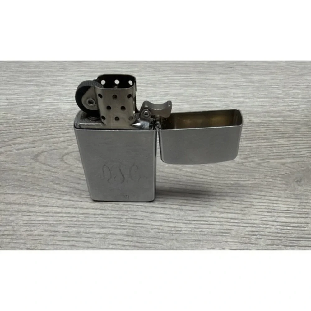 Engraved Zippo Windproof Lighter Chrome Silver Tone Polished  SPARKS Made In USA